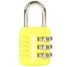 Combination padlock - yellow