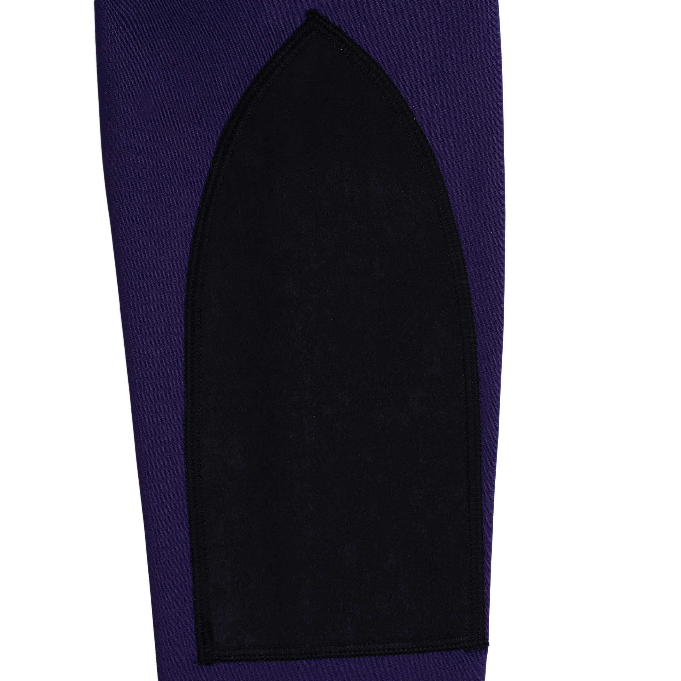 Schooling Kids' Warm Horse Riding Jodhpurs - Purple 11/18