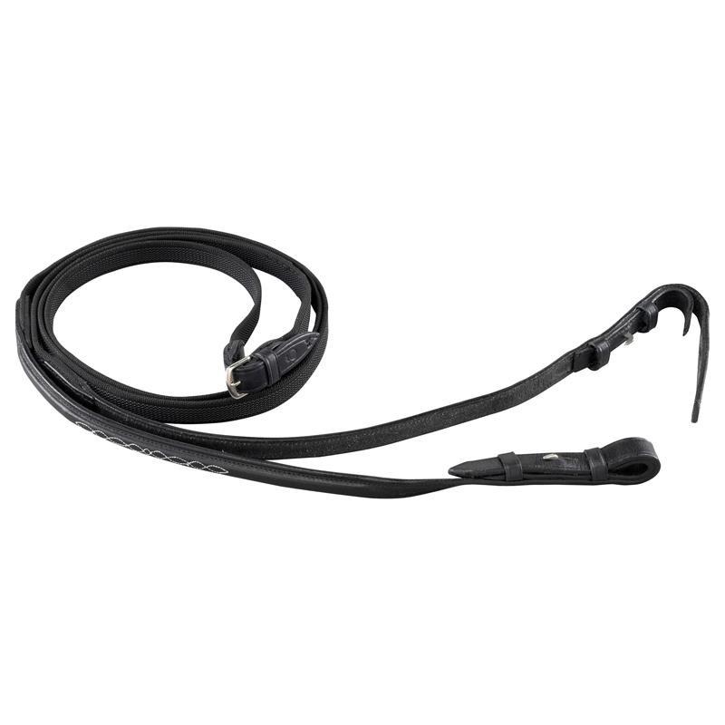 Rênes équitation cheval et poney ROMEO noir Rênes équitation cheval et poney ROMEO noir