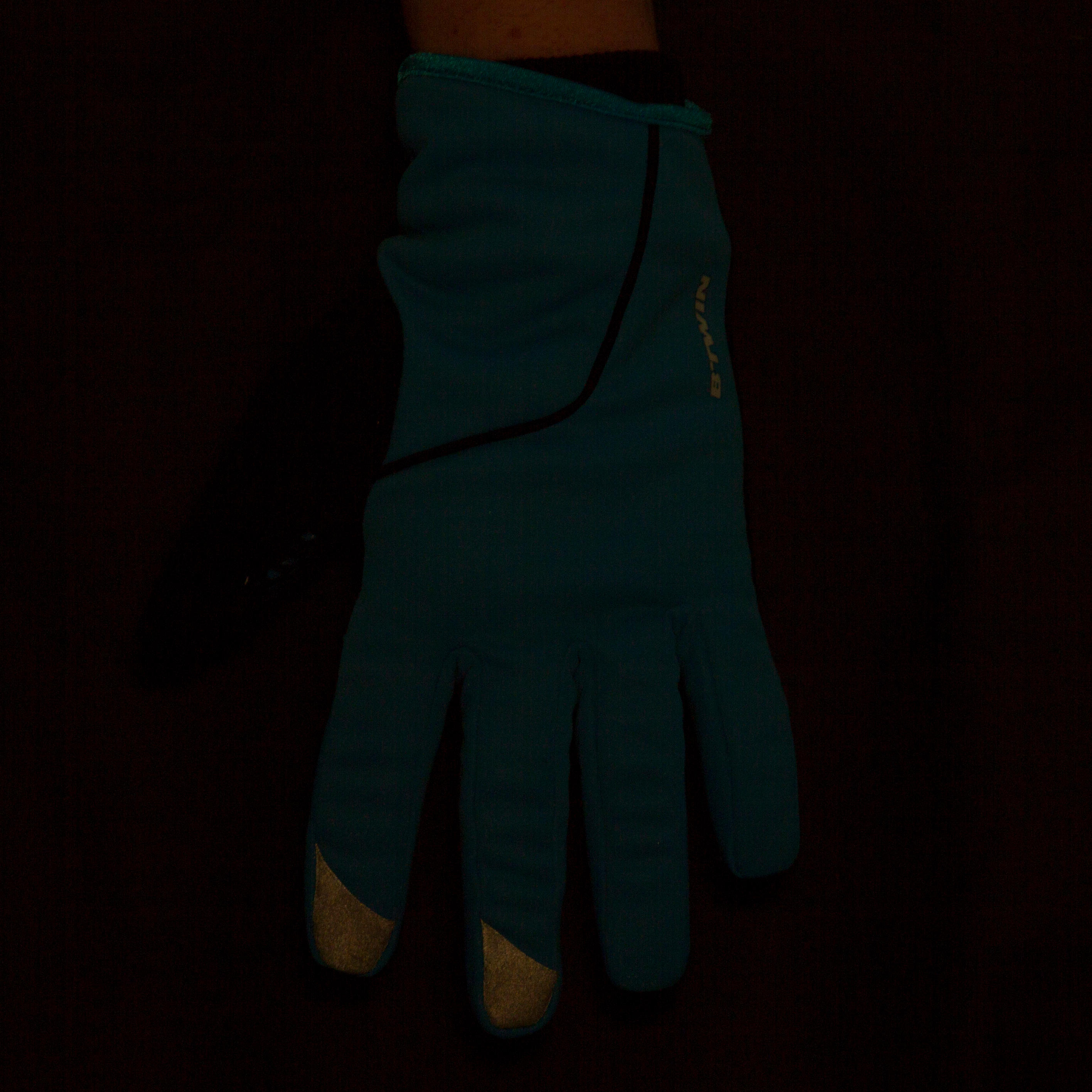 Kids' Winter Bike Gloves 500 - Blue 12/12
