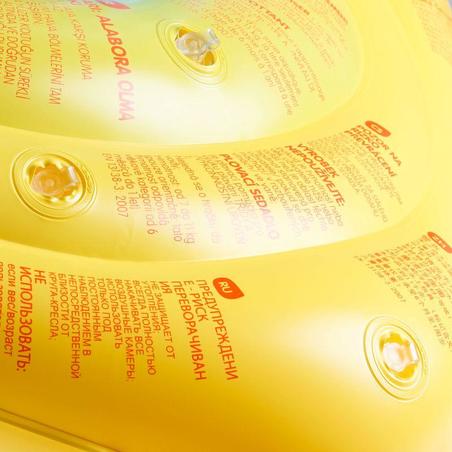 Bouee Siege Bebe Jaune Pour Piscine Avec Hublot Avec Poignees 7 11 Kg Decathlon