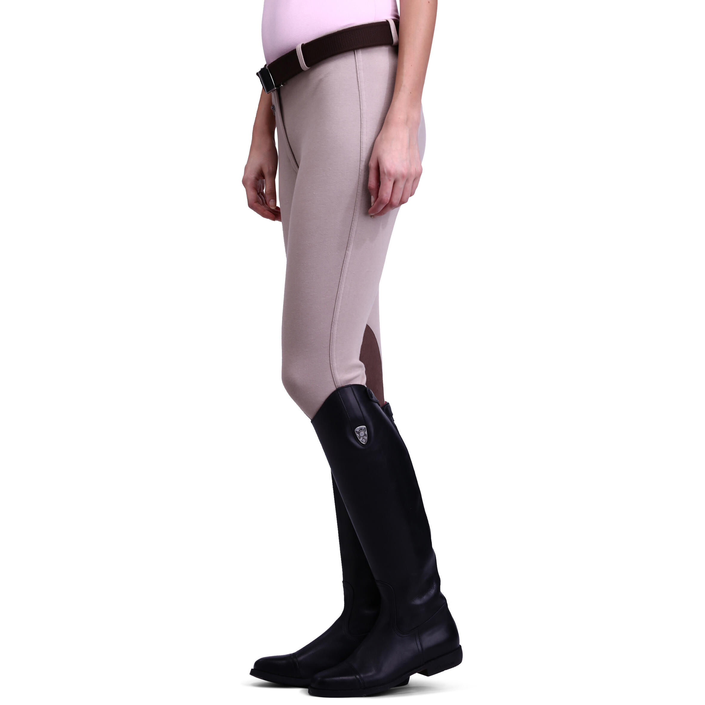 Victoria Women's Horse Riding Jodhpurs - Beige 7/16