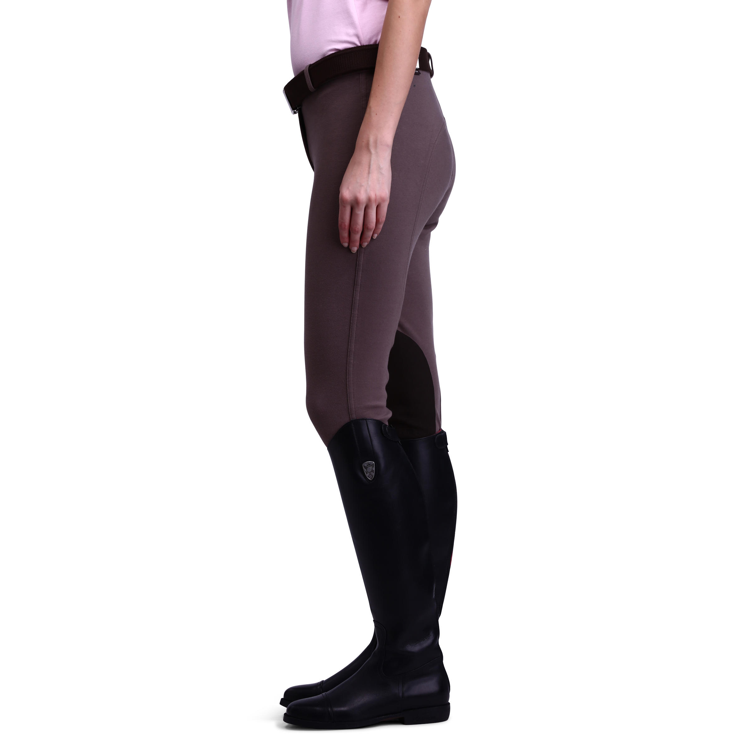Victoria Women's Horse Riding Jodhpurs - Light Brown 6/15