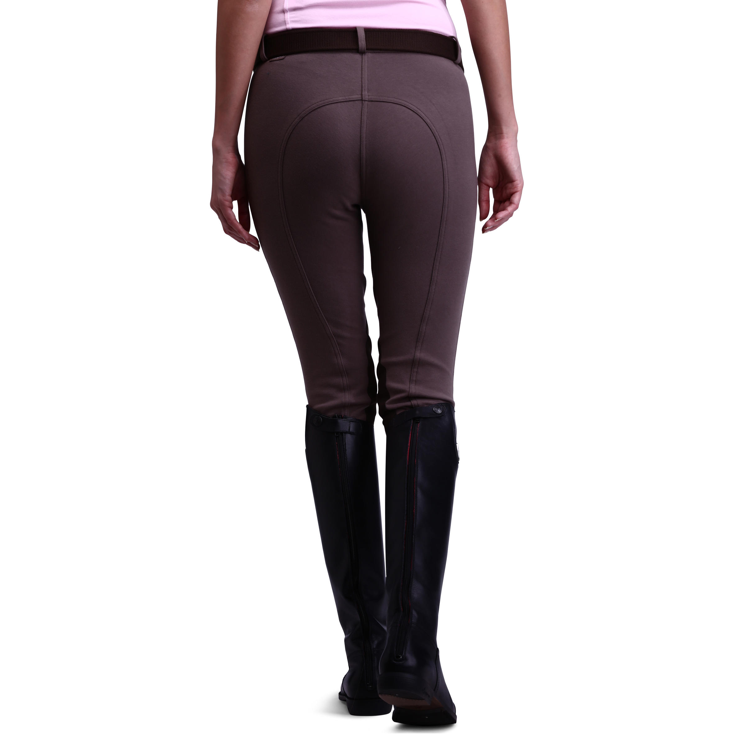 Victoria Women's Horse Riding Jodhpurs - Light Brown 4/15
