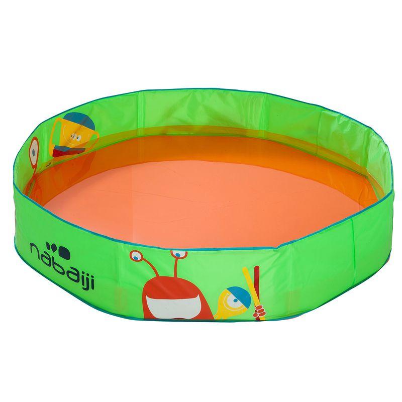 Piscină pliabilă Tidipool+ 120 cm cu Husă Etanşă Albastru-Portocaliu Copii