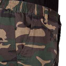 ROBUST CARGO TROUSERS STEPPE 300 CAMOUFLAGE WOODLAND GREEN