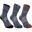 RS960 Adult High Sports Socks 3-pack - Grey