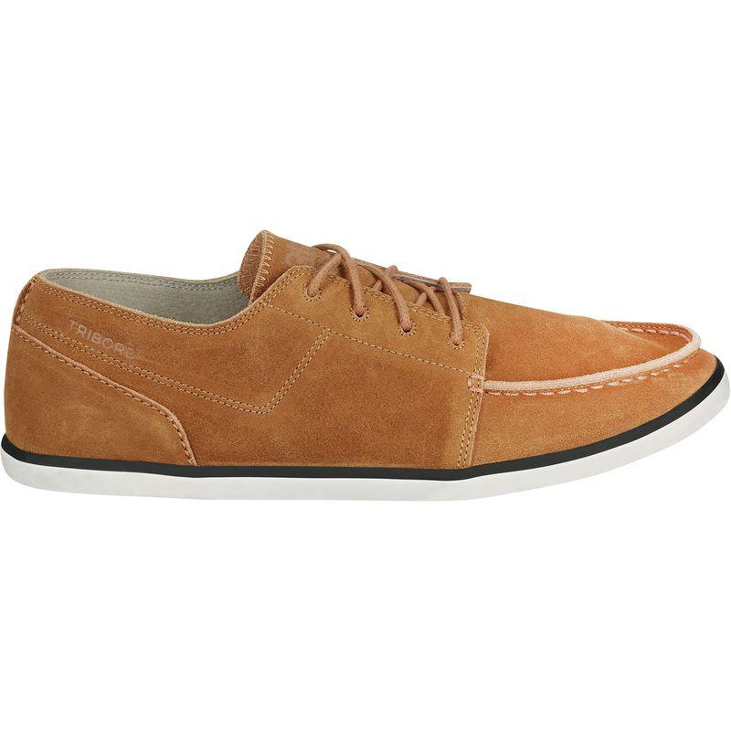 Segelschuhe Kostalde Leder Herren dunkelbeige