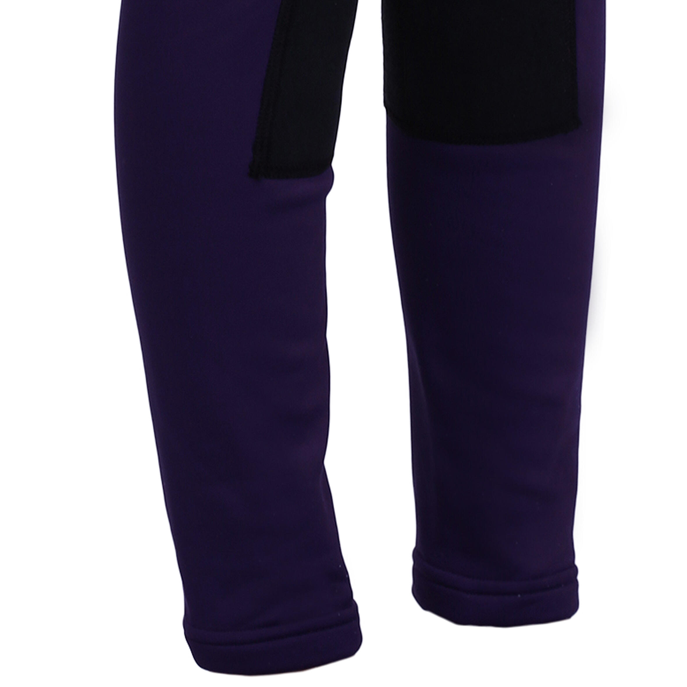 Schooling Kids' Warm Horse Riding Jodhpurs - Purple 7/18
