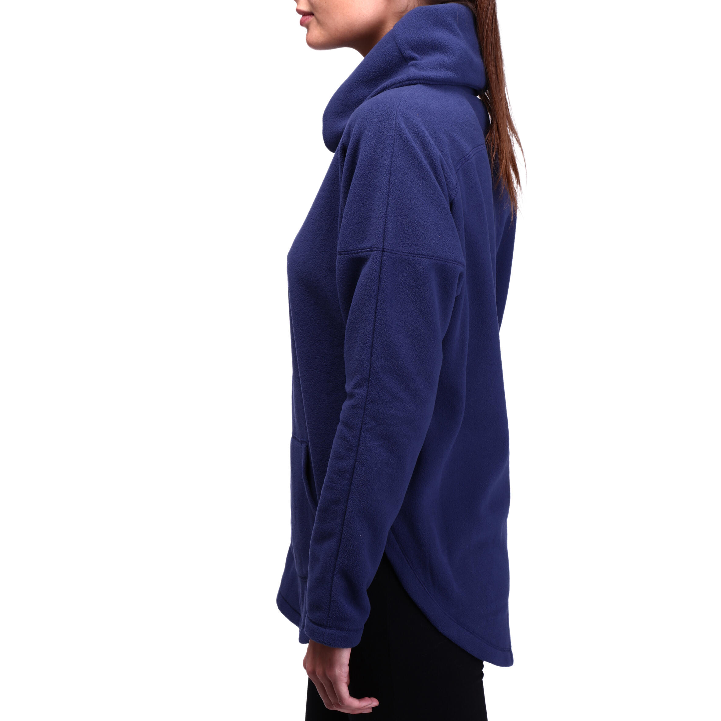 Women's Gentle Gymnastics, Yoga and Pilates, Microfleece Sweatshirt - Blue 5/16