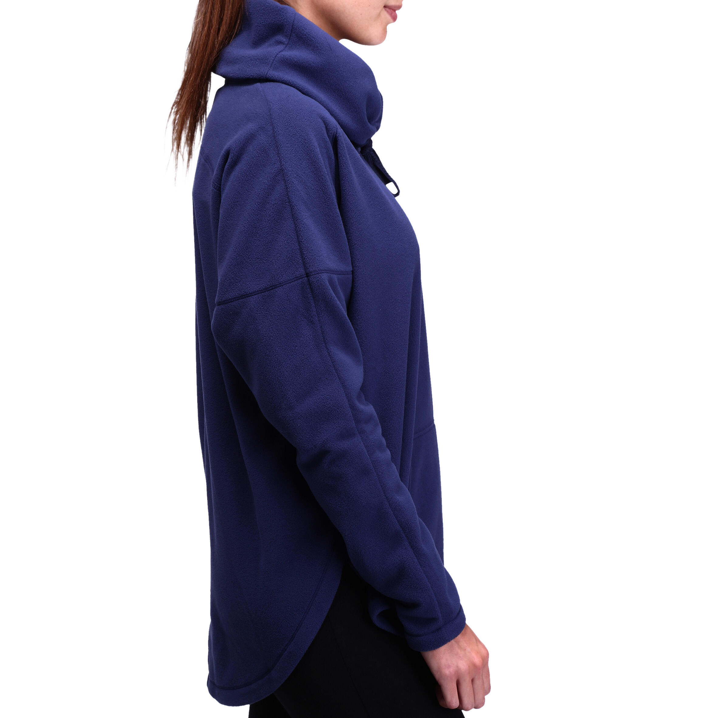 Women's Gentle Gymnastics, Yoga and Pilates, Microfleece Sweatshirt - Blue 3/16