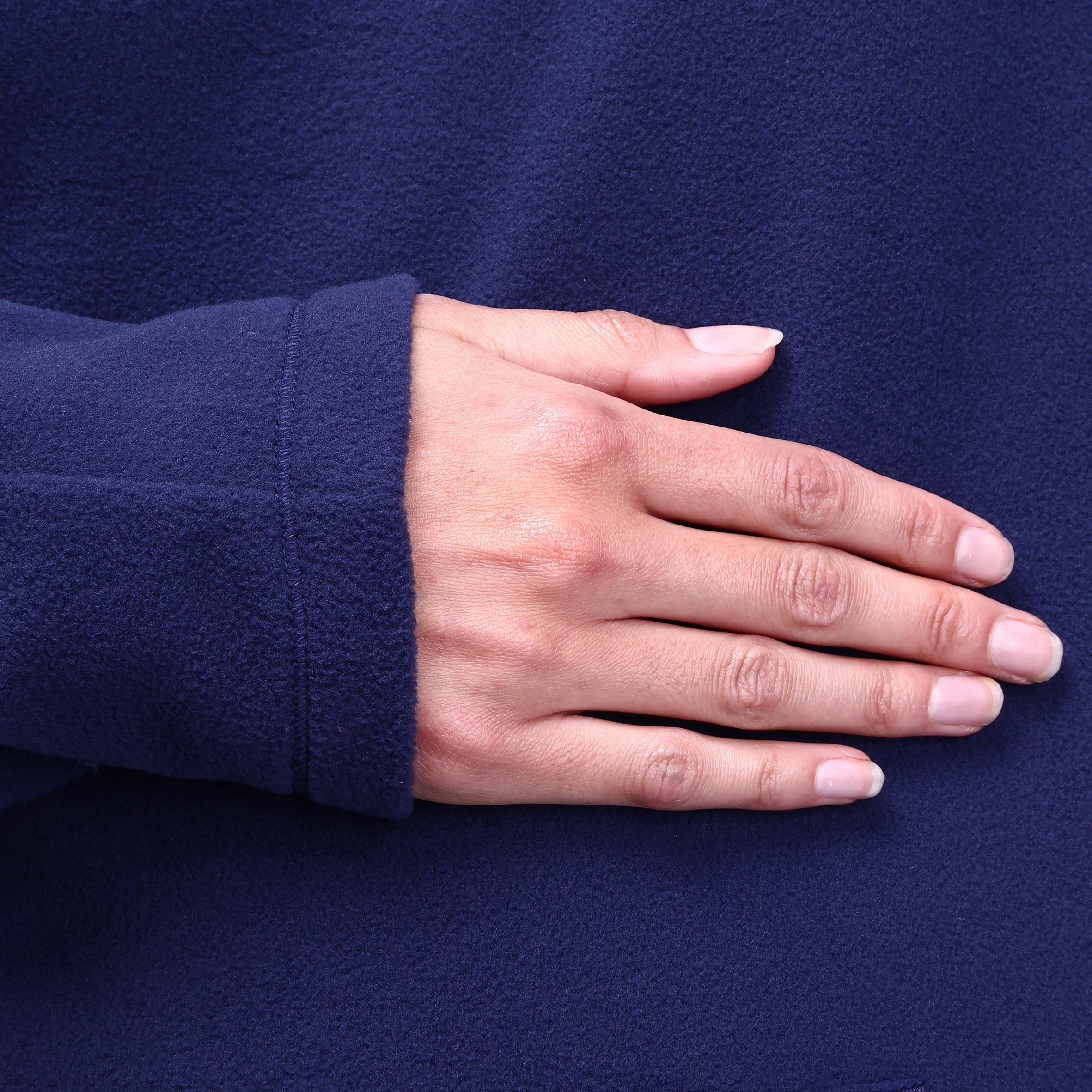 Women's Gentle Gymnastics, Yoga and Pilates, Microfleece Sweatshirt - Blue 9/16