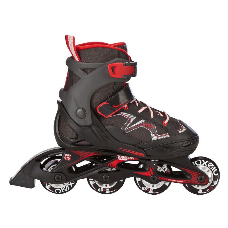 InlineSkates Inliner FIT 3 Kinder größenverstellbar schwarz/rot
