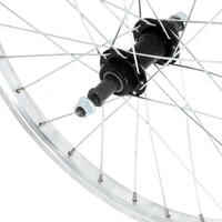 Kids Wheel 20" Rear Single Wall Rim Freewheel - Silver