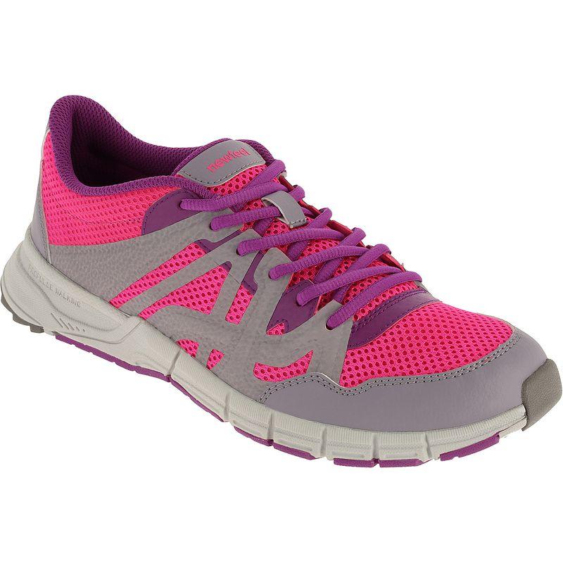 NEWFEEL Propulse Walk 200 Women's Fast Walking Shoes - Pink/Grey/Purple