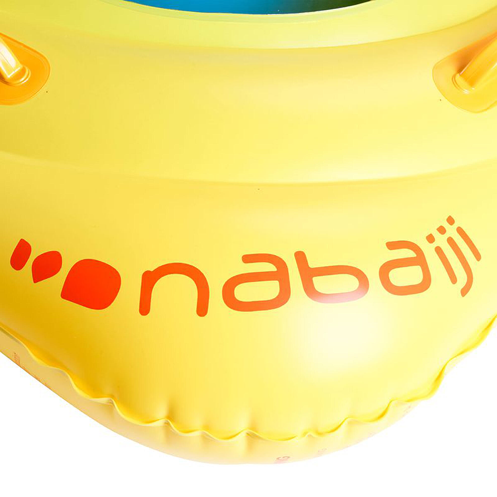 Babies' Inflatable Pool Ring with Seat and Handles 7-11 kg - Yellow - NABAIJI