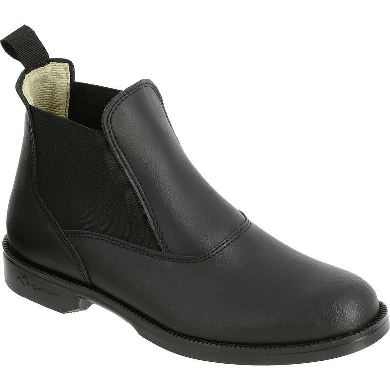 Klasične kožne jahačke cipele za odrasle / decu – crne