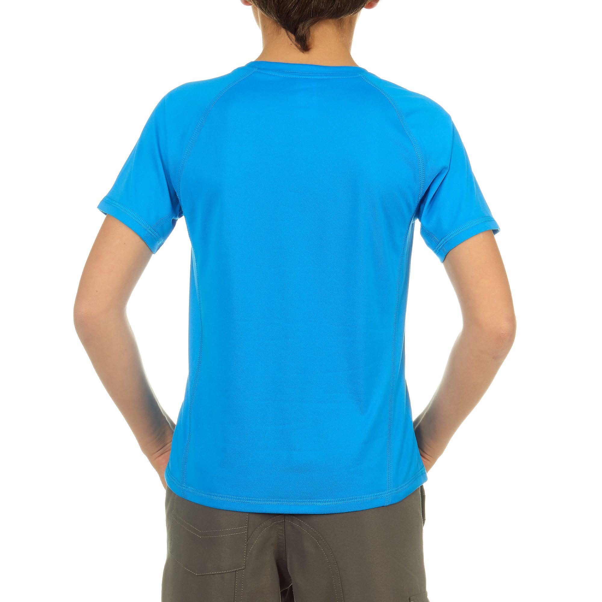Boys' Hike 100 hiking T-shirt blue 4/11