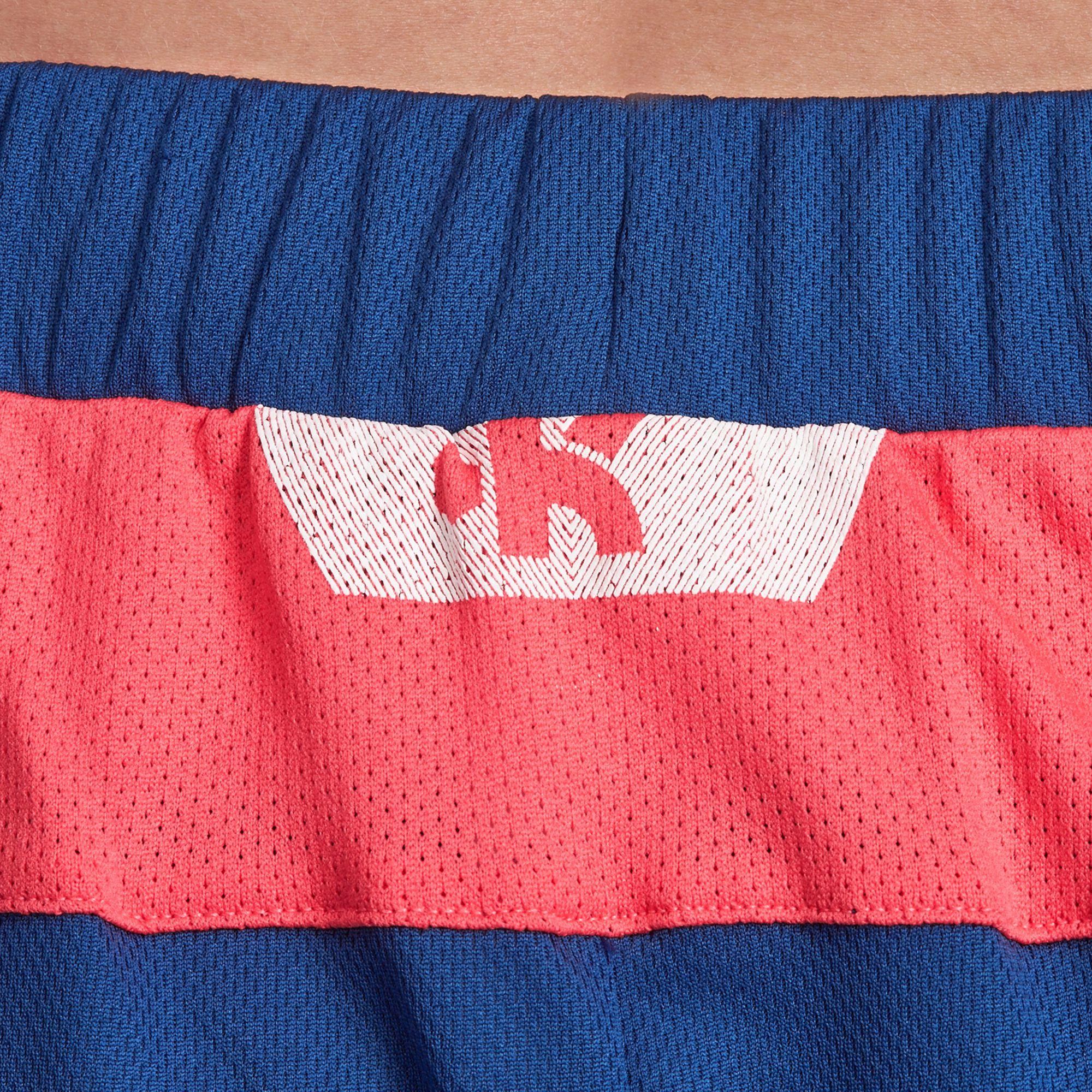 B500 Women's Basketball Short - Navy Blue Pink 8/10