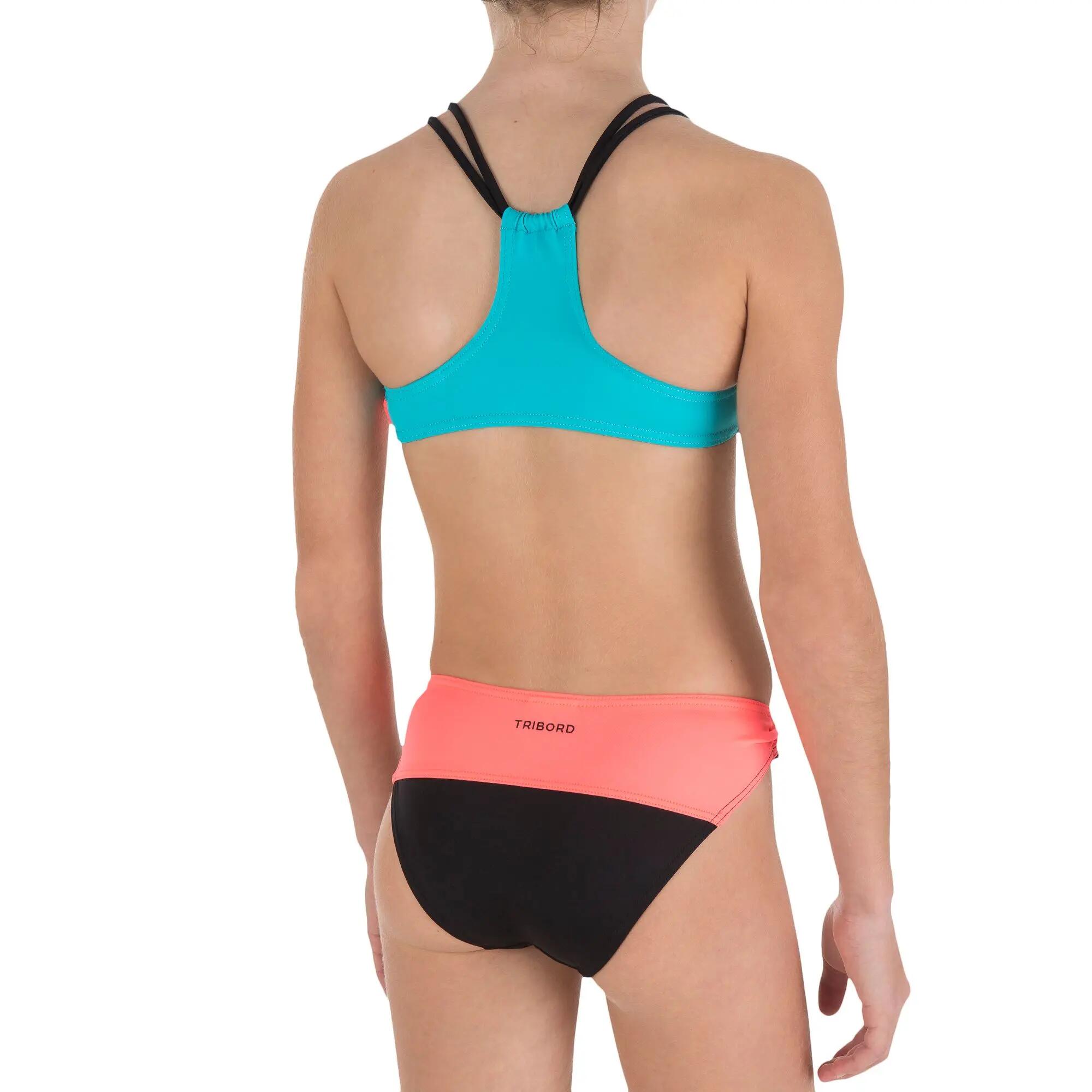Colour Block G Girls' Two-Piece Bikini Crop Top 5/12