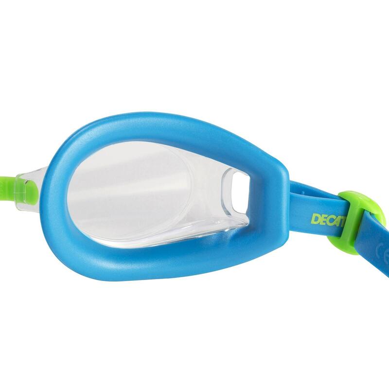 SWIMMING GOGGLES 100 AMA SIZE S BLUE GREEN