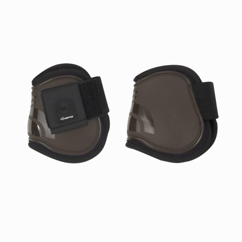 Horse Riding Fetlock Boots for Horse and Pony Twin-Pack - Brown 1/1