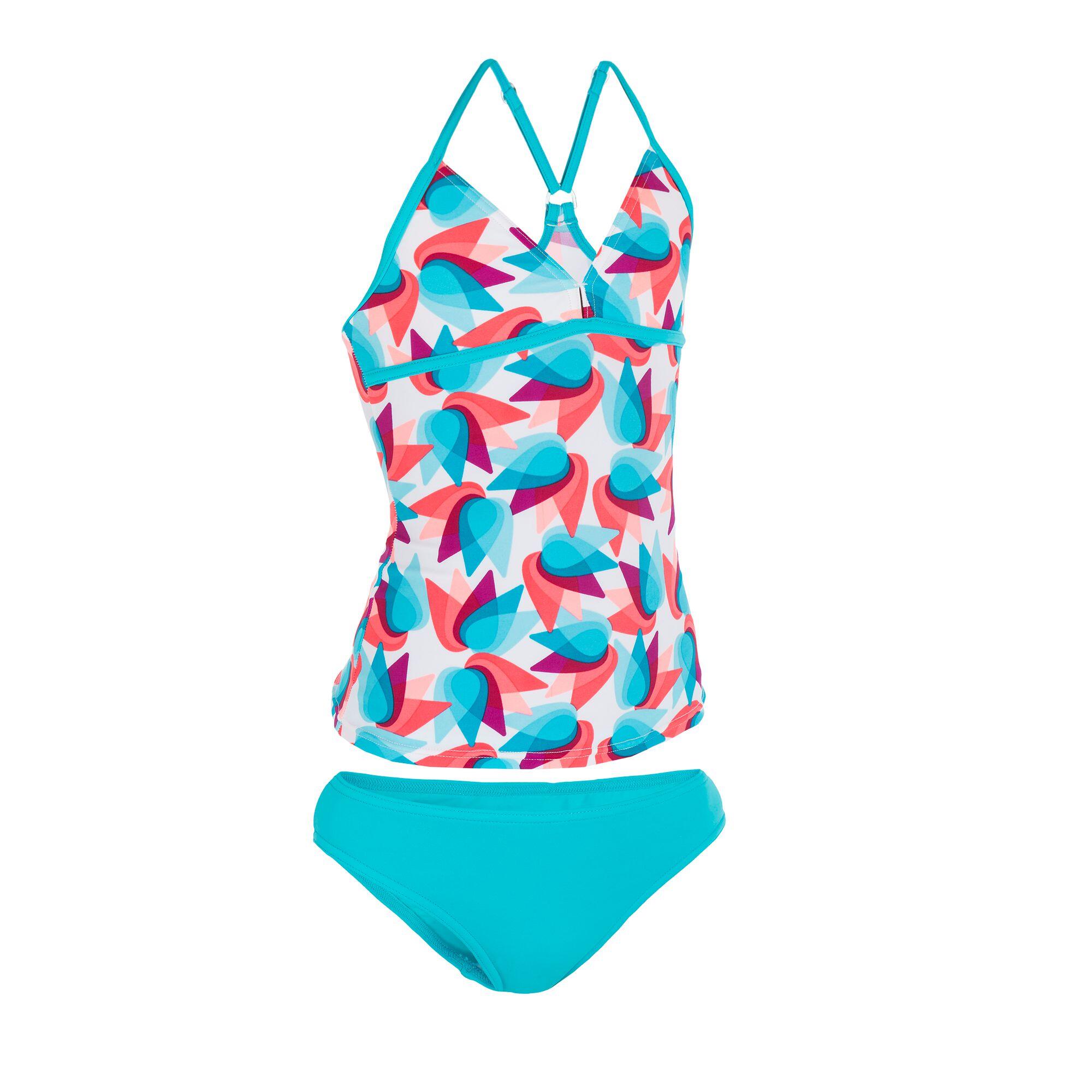 Bloom G Girls' Two-Piece Sport Tankini Swimsuit - Blue 2/12
