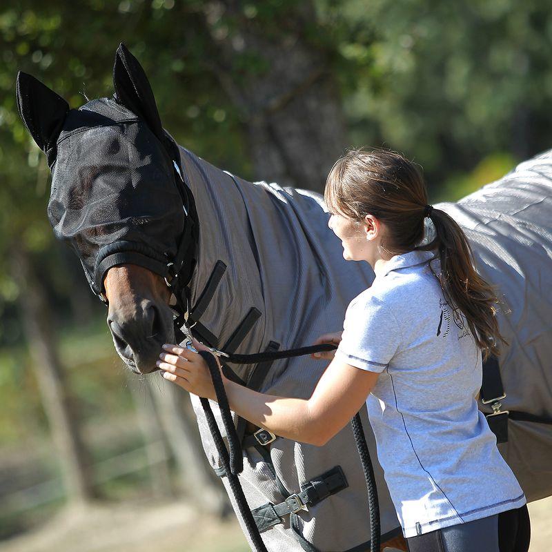Chemise antimouche équitation chevaux et poneys beige