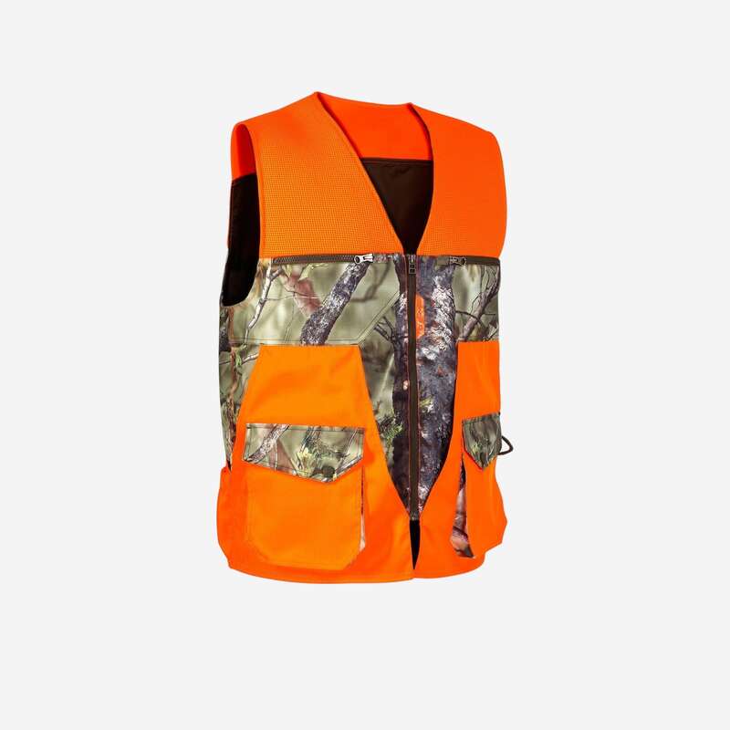 HUNTING VESTS - RENFORT 500 GILET CAMOFLUO SOLOGNAC