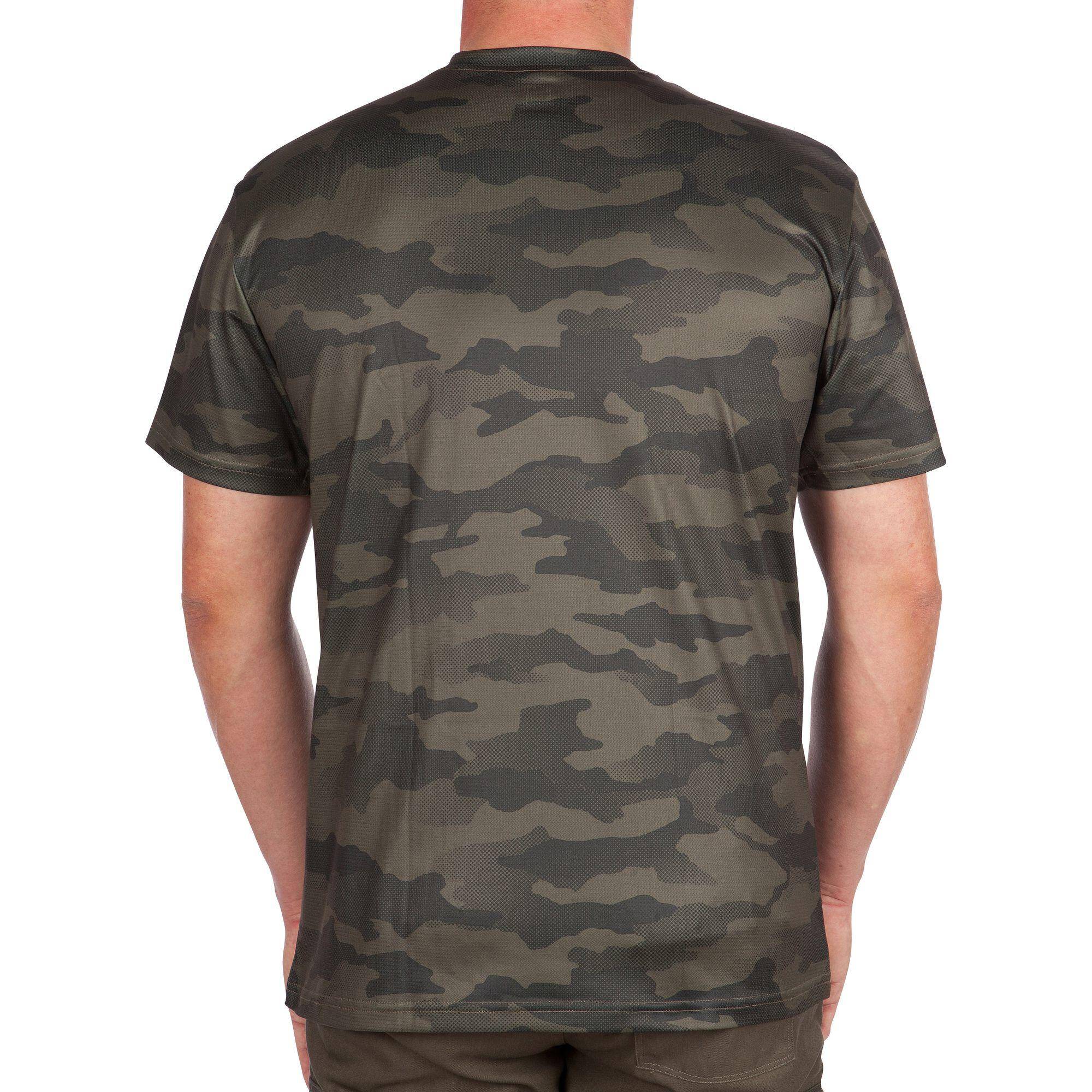 Men's Breathable Quick Dry T-Shirt Army Military Camo Print 100 - Camo Green -  2