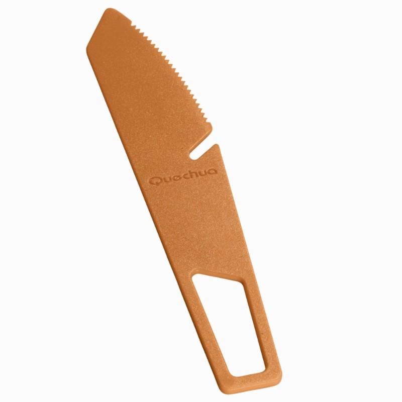 Ustensiles randonnée couteau anti-rayure orange