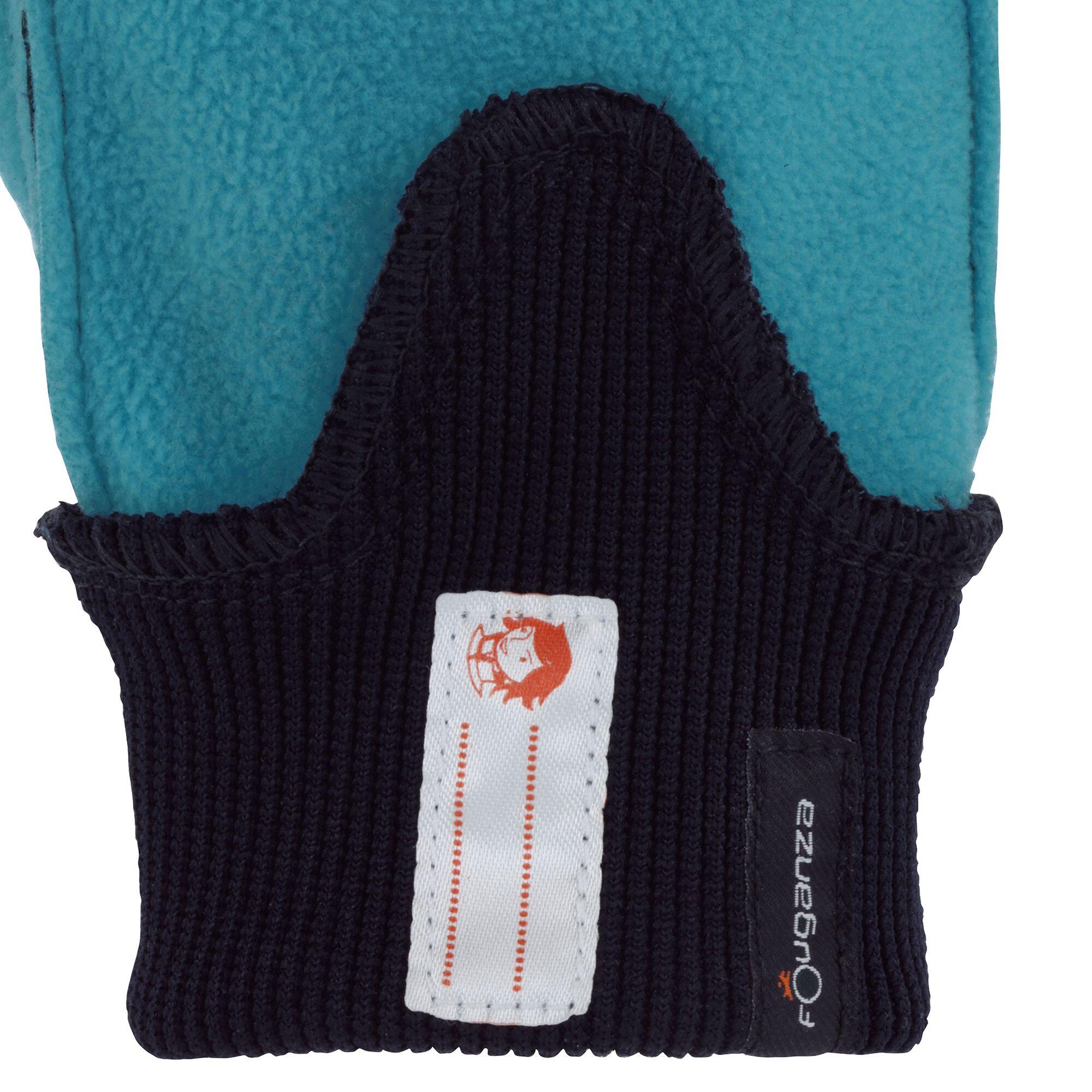 Easywear Children's Warm Horse Riding Gloves - Turquoise 7/7