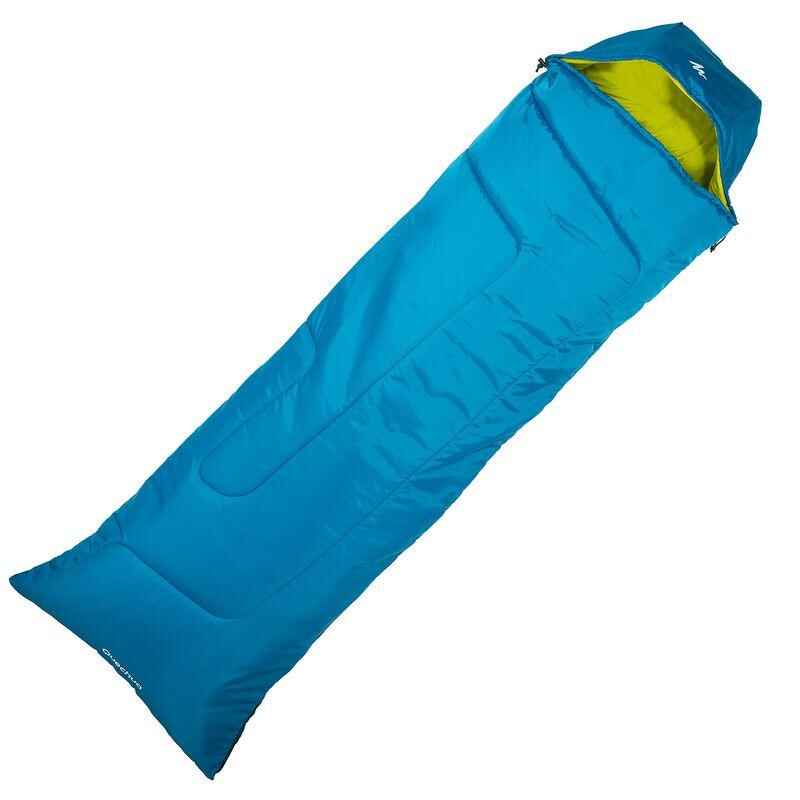 FORCLAZ 10° Hiking Sleeping Bag Blue Left Zip
