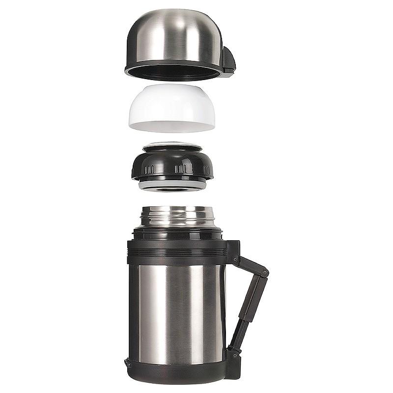Stainless steel isothermal hiking food flask 0.8 litre