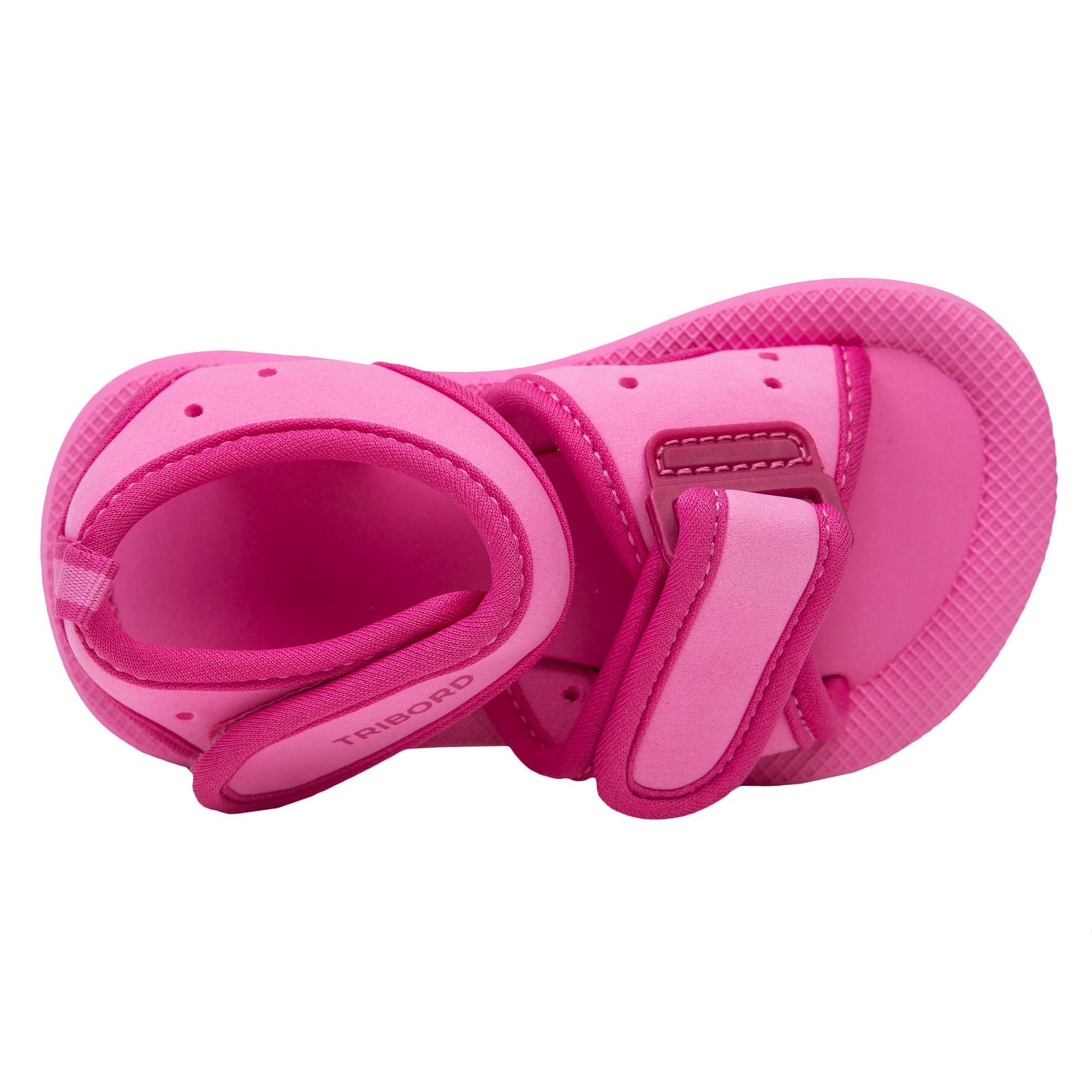Baby Girl Plain Beach Sandals - Pink 6/8