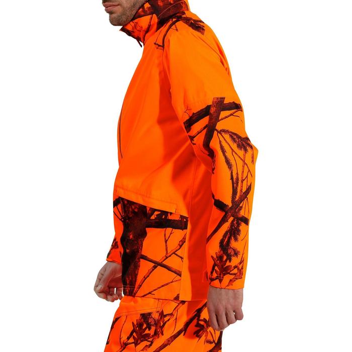 Veste De Chasse Fluo Terre Et Eau VESTE TRAQUE CHASSE IMPERMEABLE SUPERTRACK 100 FLUO Solognac | Decathlon
