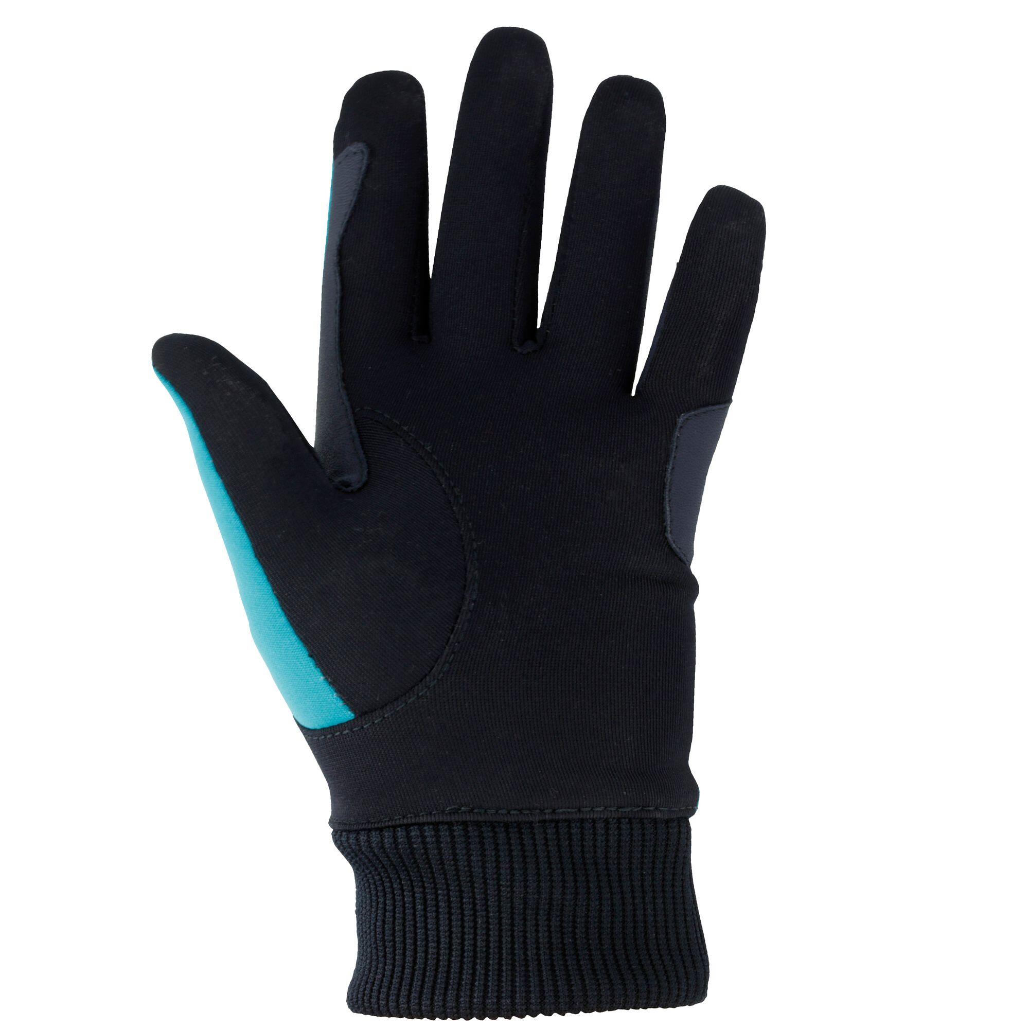 Easywear Children's Warm Horse Riding Gloves - Turquoise 2/7