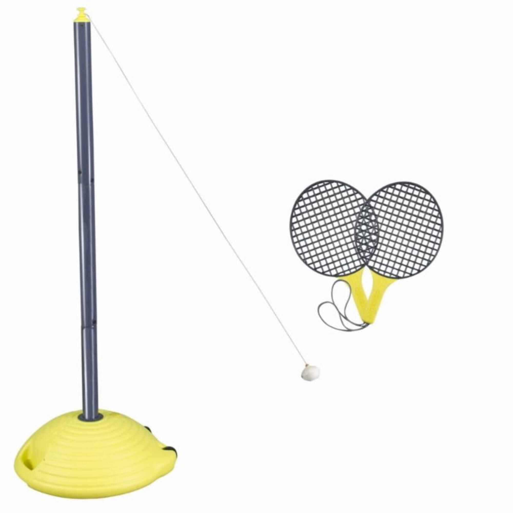 Speedball Set Turnball (1 post, 2 rackets, and 1 ball) - Black/Yellow -  Decathlon
