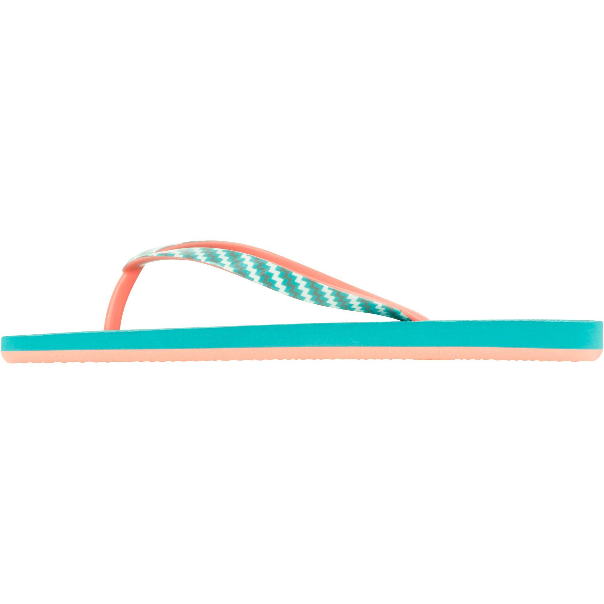 TO 500S Print Women's Flip-Flops - Pineapple Blue 4/10