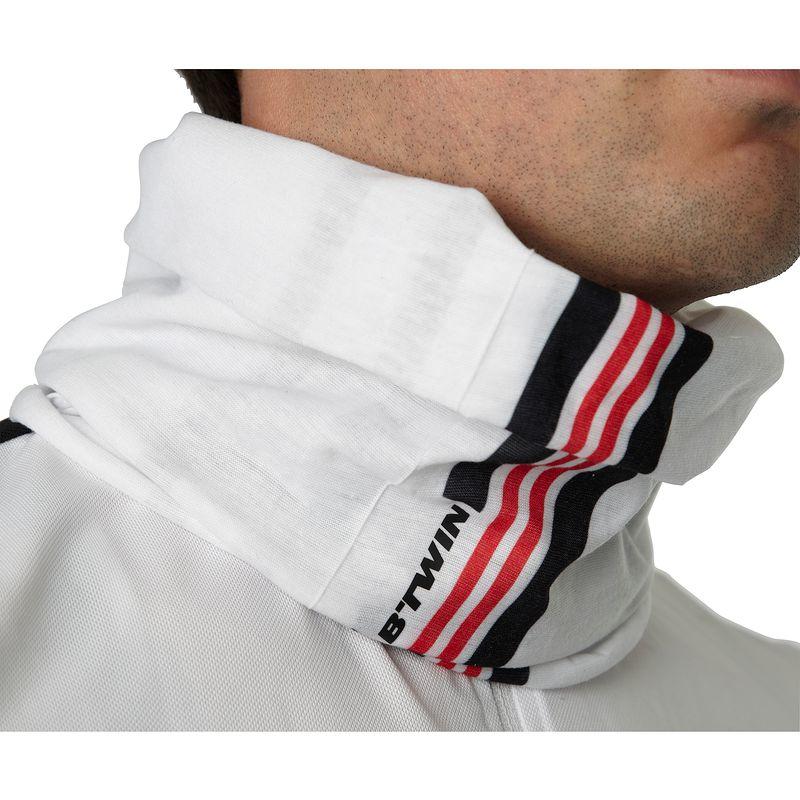 VAN RYSEL BIKE NECK WARMER - WHITE/RED/BLACK