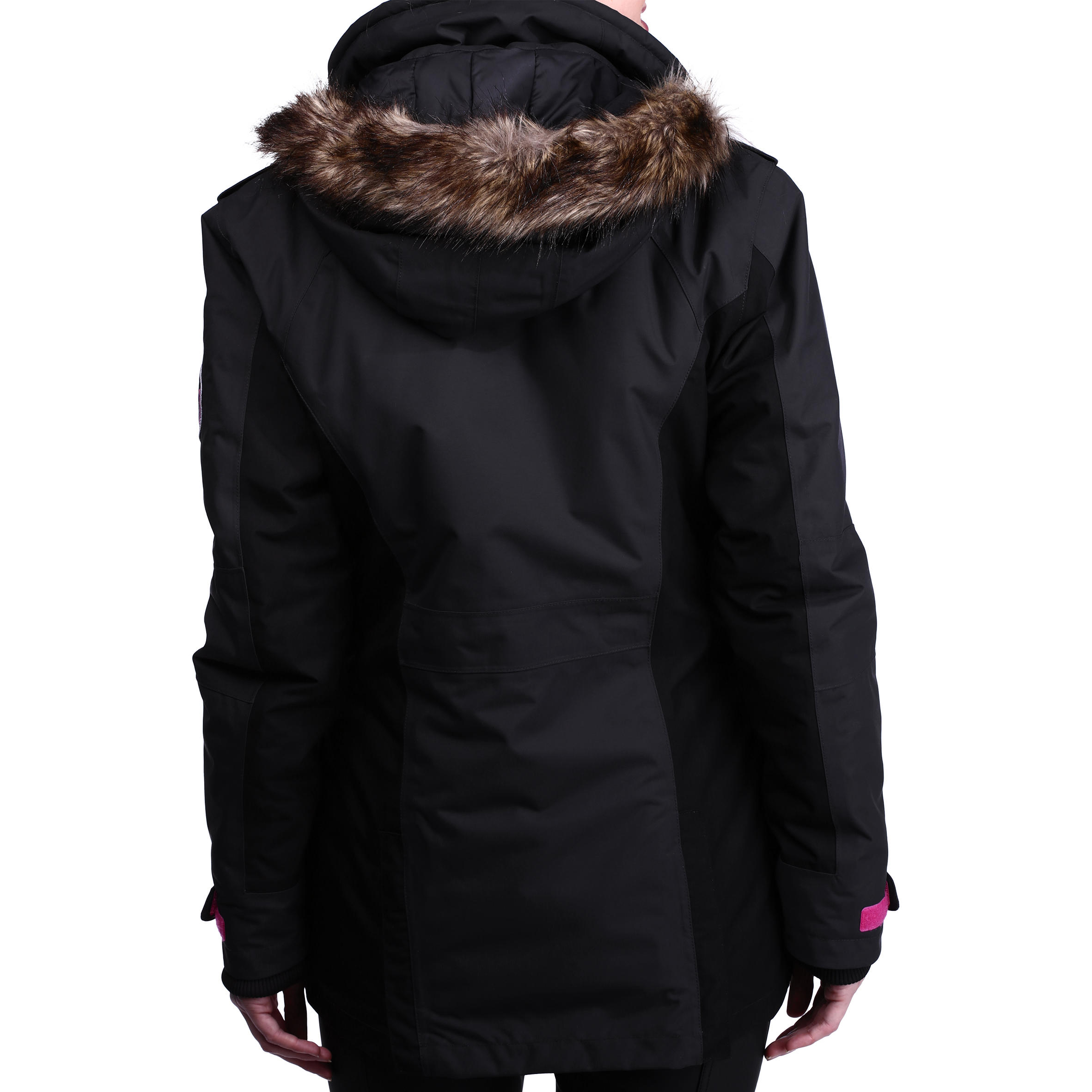 Paddock Women's Warm Horse Riding Parka - Dark Grey 4/30