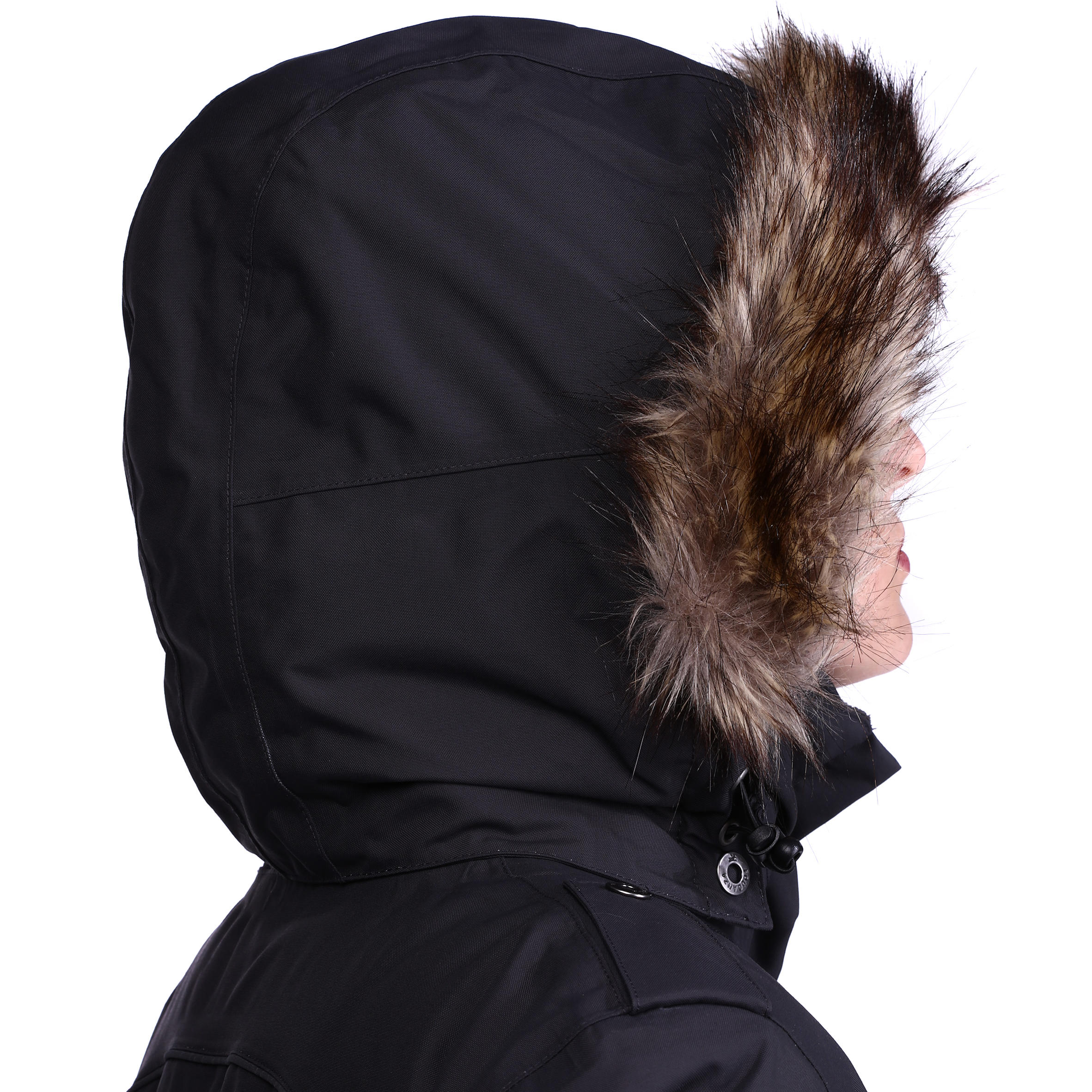 Paddock Women's Warm Horse Riding Parka - Dark Grey 10/30