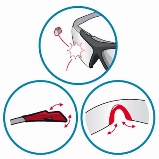 OPFEEL SA Adult Squash Glasses Black Decathlon