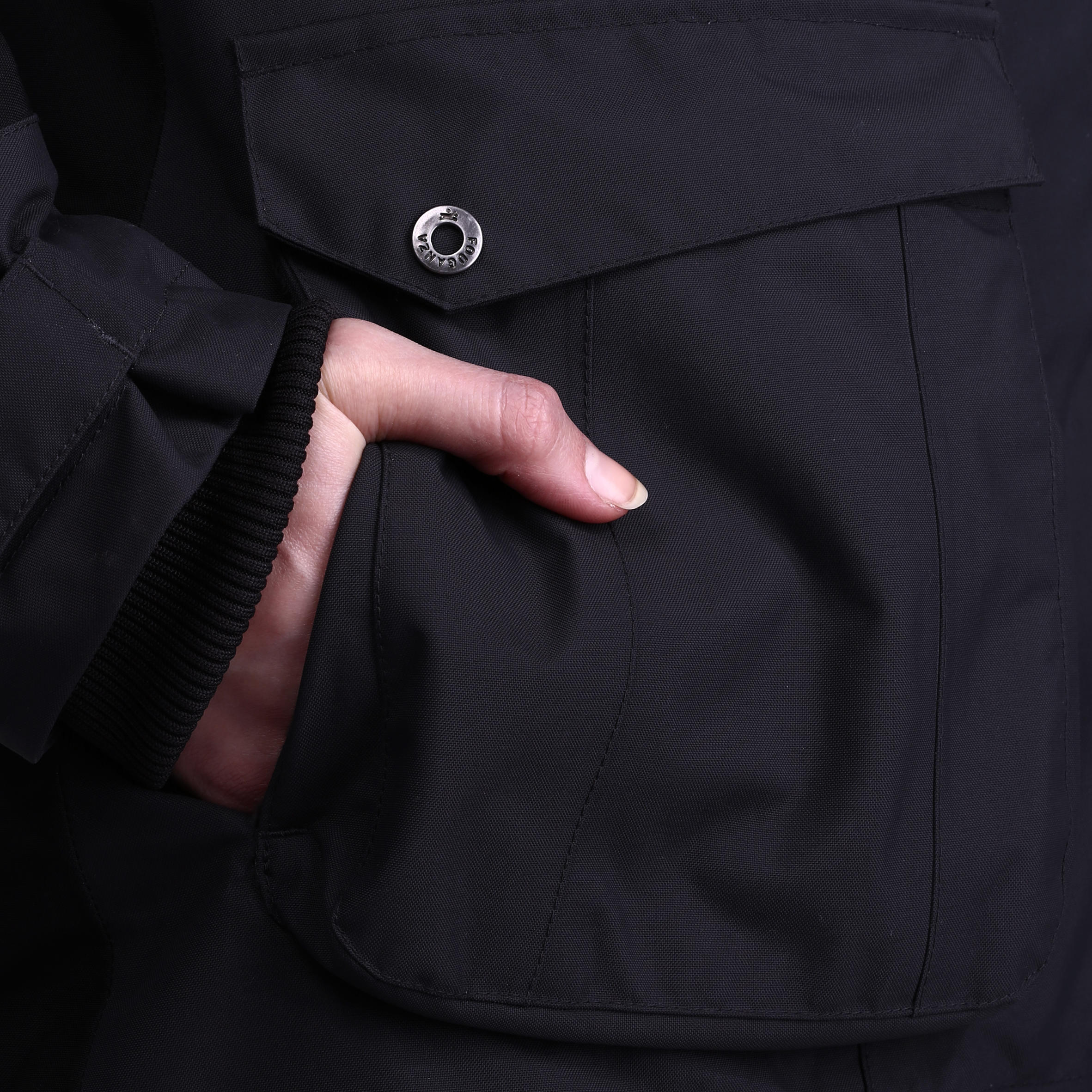 Paddock Women's Warm Horse Riding Parka - Dark Grey 20/30