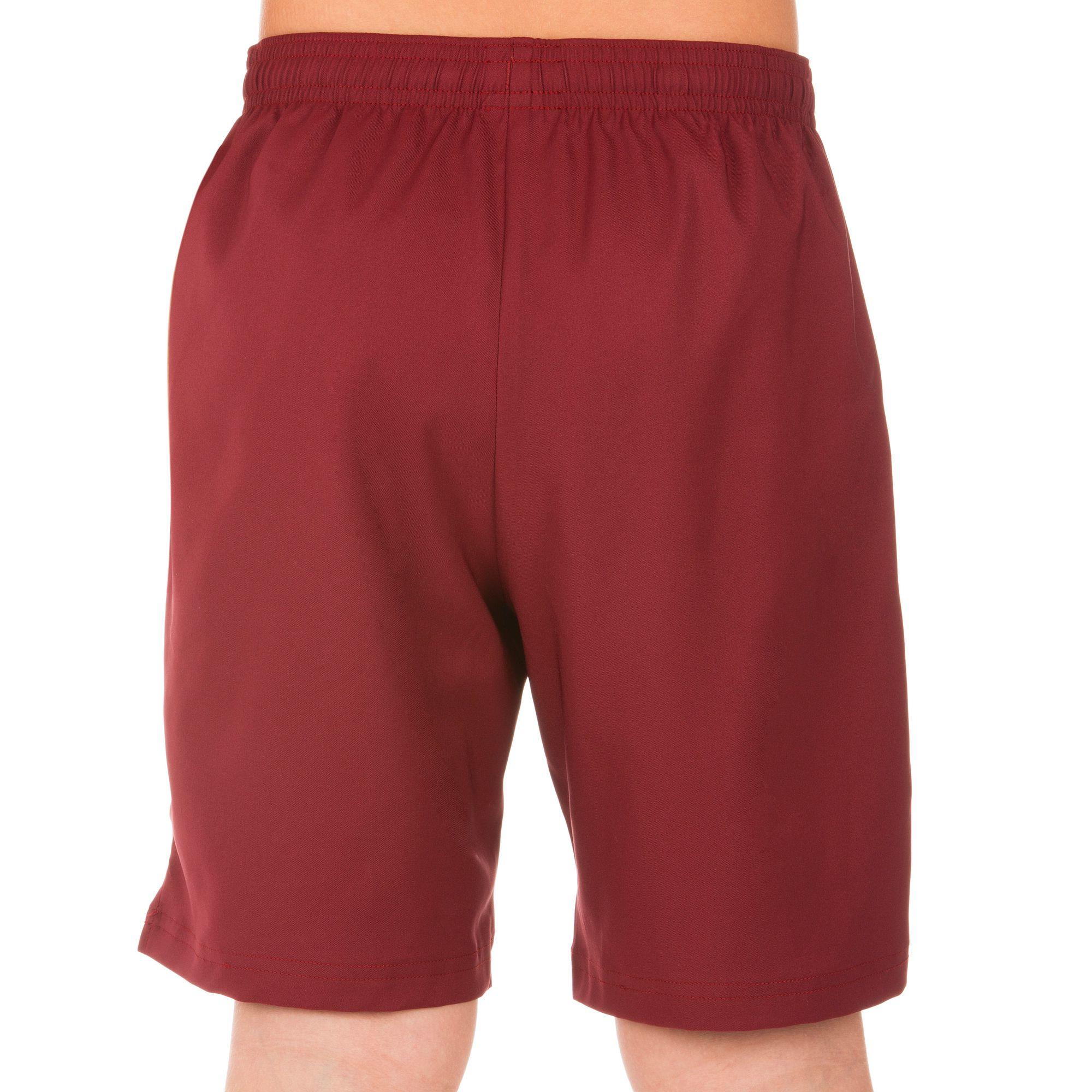 Soft Boys' Tennis Badminton Padel Ping Pong Squash Shorts - Burgundy 6/7