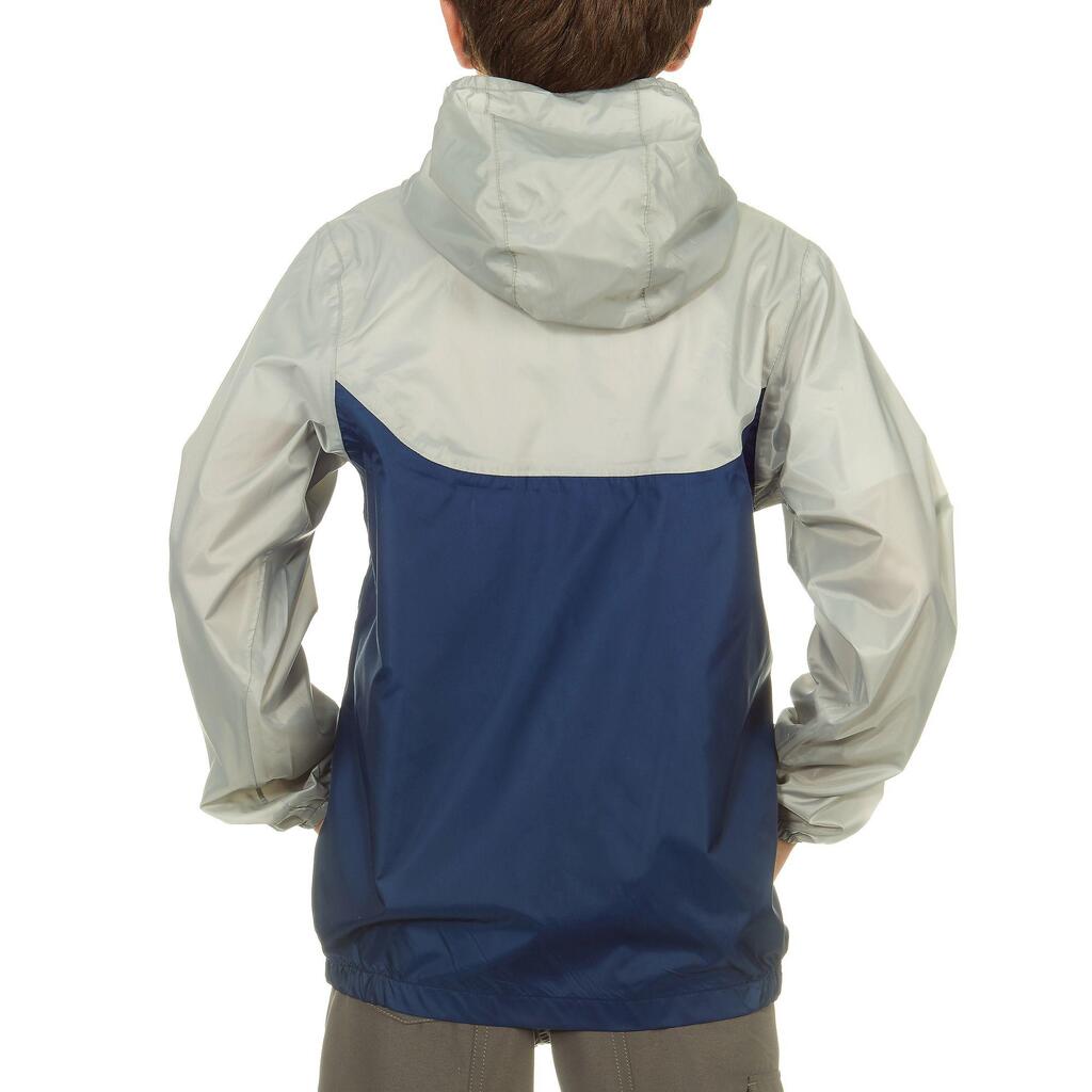 Veste imperméable de randonnée - MH150 bleue - enfant 7-15 ans