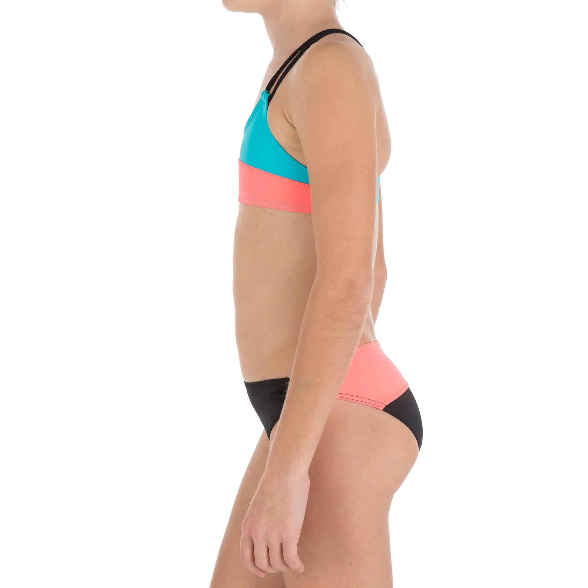 Colour Block G Girls' Two-Piece Bikini Crop Top 4/12