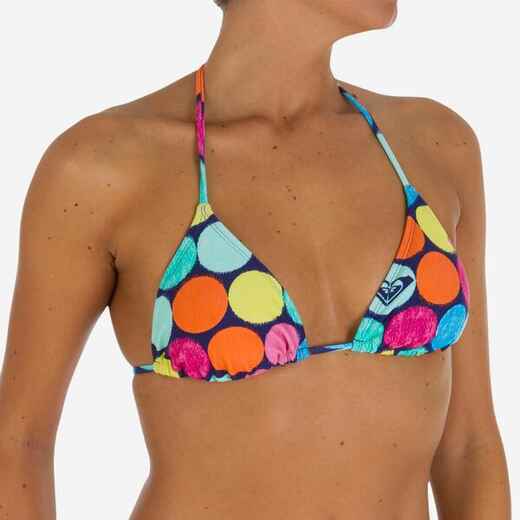 
      ROXY Astral Sea Salt sliding triangle bikini swimsuit top
  