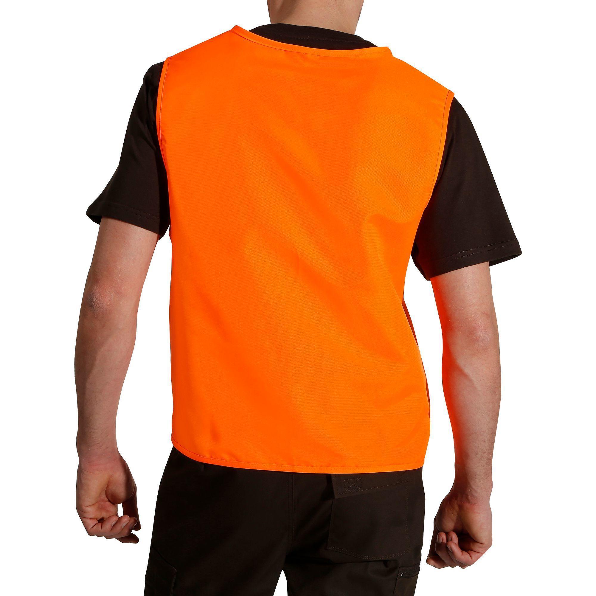 100 FLUORESCENT ORANGE HUNTING VEST