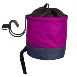 PANIER VELO 300 AVANT TISSU VIOLET